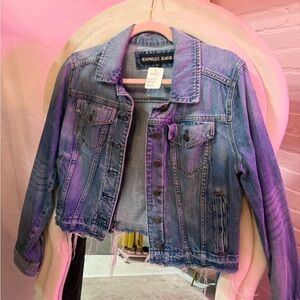 Express Cropped Denim Jacket